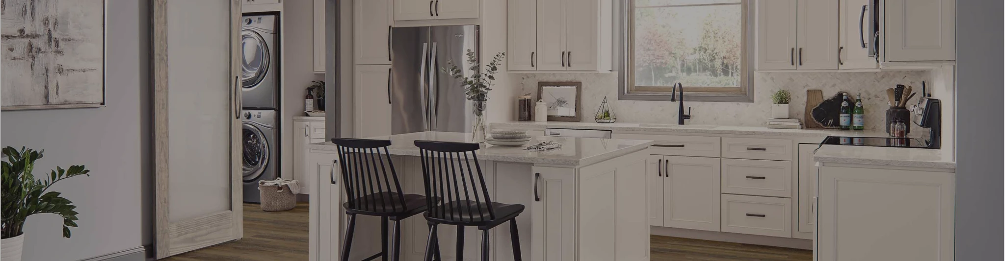 cabinets in white kitchen
