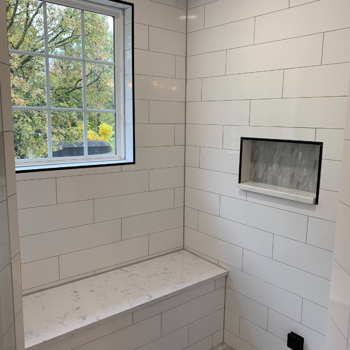 shower tile installation